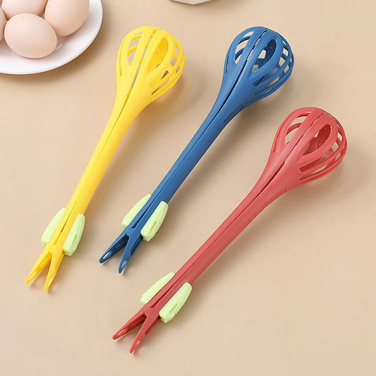 Batidor de mano multifuncional 3 en 1 para cocina, varilla de mezcla doméstica, clip para alimentos, clip para pan, clip para repostería, clip para pasta, mezclador de crema